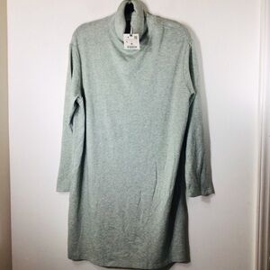 Zara large green sweater dress